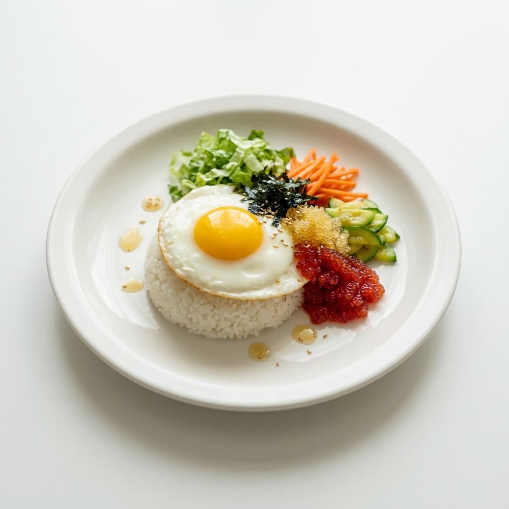 청어알 비빔밥 완성 이미지